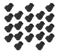 USHOBE 20 Pièces Bouchon Anti-fuite en Silicone Noir pour Bec Verseur de | Couvercle Réutilisable, Débit Contrôlé et Mesure Précise, pour Bouteilles de Condiments et Sirops