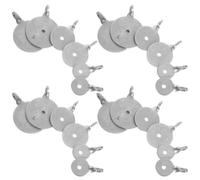 USHOBE 24 Petites Cibles en Acier Inoxydable Pratiques et Résistantes à l'usure pour Entraînement Professionnel et Usage Multiple, Pack de 24 Pièces Légères