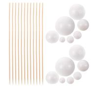 USHOBE 2ensembles Kit Maquette Système Solaire Boules Mousse de Variées avec Bâtons Matériel pour Projets Scolaires et Activités Créatives Garçon Fille