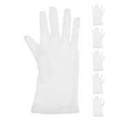 USHOBE 3 Paires Moufles D'arbitre de Billard Blancs, Polyester-Coton | Arbitres en Compétition et Snooker, Finition Élégante, Souplesse et Protection des Mains, Usage Professionnel