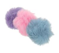 USHOBE 3 Pièces Bonnette Anti-vent en Fourrure pour Microphone Lavalier, Portable et Prévient les Bruits de Souffle, Diffusions en Direct et L'animation