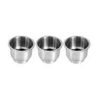 USHOBE 3 Pièces Porte-gobelet Bateau, Insert Boisson Marin | Finition Polie, Intégration Peu Encombrante, pour Kayak, Console Ponton, Canettes et Café