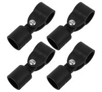 USHOBE 4 Pièces Bouchon D'extrémité, Nylon Noir, 25 MM | Armature de Taud et Canopée, Léger, Pose Facile, Résistant aux Déchirures, Protection UV
