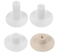USHOBE 4 Pièces Tees de Golf Réutilisables en TPE Blanc Supports de Tapis de Golf Robustes et Non Pliables pour Practice Indoor et Outdoor Professionnels