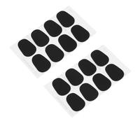 USHOBE 80 Pièces Coussins en Silicone Noir pour Saxophone et Clarinette, Accessoires sans Odeur Étanchéité D'air, pour Embouchures Ovales