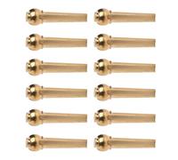 USHOBE Accessoires de guitare acoustique épingles en laiton or lot de 12 structure stable installation simple pour guitaristes fingerstyle