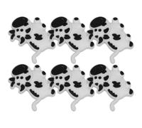 USHOBE Amortisseur 6 Pièces de Raquette de Tennis en Silicone | Fixation Sûre, Installation Facile, Accessoire Créatif et Délicat pour Raquette, Blanc