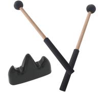 USHOBE Baguette De Percussion Durable Avec Support En Bois Et Caoutchouc Pour Instrument De Musique Utilisation Scène Et Studio