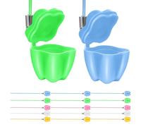 USHOBE Boîte à Dents de Lait pour Garçon et Filles Garçon Fille 20pcs en Plastique Compact et Décoratif pour Collection et Rangement Systématique des Petites Dents Perdues