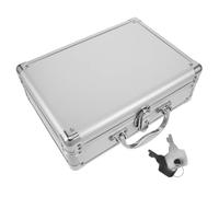 USHOBE Boîte à Outils en Alliage D'aluminium Légère avec Système de Verrouillage t Mousse à 2 Couches pour Rangement Sécurisé de Microphones et Objets Précieux en Voyage