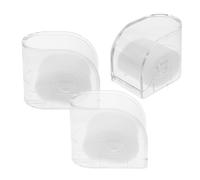 USHOBE Boîte de Rangement pour Montre en Plastique Transparent 3pcs avec Compartiment pour Bijoux et Petits Objets Électroniques, pour Voyage et Décoration
