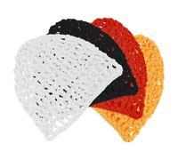 USHOBE Bonnets en Filet à Cheveux Collecte des Cheveux Lâches en Maille Crochetée Lot de 4 Séchage Rapide Style Minimaliste pour Nuit en Contemplation