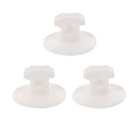 USHOBE Bouchon de Couvercle en Silicone Blanc Technologie de Libération de Vapeur 3 Pièces Adapté aux Trous de 0,8cm pour Boîte à Lunch pour Déjeuners au Bureau et Pique-niques en Plein