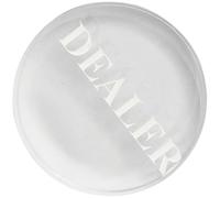 USHOBE Bouton de Croupier de Poker en Verre Résistant à l'usure, Compact et Facile à Repérer, pour Tournois et Événements de Poker Hold'em