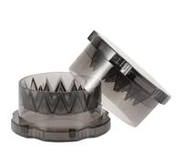 USHOBE Broyeur D'appâts Boîte de Broyage Compacte Réutilisable en Plastique Noir pour Pêche la Carpe pour Appâts et Pellets
