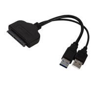 USHOBE Câble Adaptateur USB 3.0 Noir, pour Disque Dur 2,5 Pouces | USB vers Interface de Disque, Plastique, Plug And Play, Transmission de Données, pour Ordinateur Portable et 2,5 Pouces