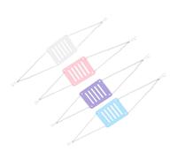 USHOBE Cage à Cochon d'Inde et Hamster 4 Pcs en Plastique Plateforme de Repos Résistante aux Griffures pour Jeu et Détente des Petits Animaux