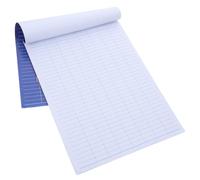USHOBE Carnet pour Suivi Financier de Notes Petit Format Bleu en Papier Feuilles Détaillées Design Élégant et Simple, pour Bureau ou Domicile