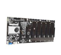 USHOBE Carte Mère pour Minage Gpu 8gpu Support Pxe Boot et Mémoire Ddr3 pour Mineur Professionnel Fiable et Multifonction en PCB Électronique Noir