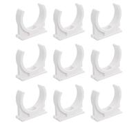 USHOBE Collier de Serrage en Pvc Blanc Haute Résistance et Léger, Pince Serrage Tube Style U pour Support Mural Fixe, pour Tuyaux D'eau Domestiques Plusieurs styles