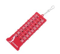 USHOBE Compteur de Score de Golf Rouge ABS, Suivi Manuel 18 Trous | Format Compact Crochet, pour Paquet et Ceintures, Usage sur Parcours Tournoi