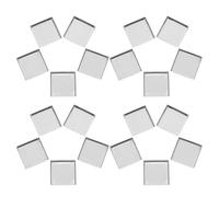 USHOBE Empty Square Metal Makeup Pans 20pcs 26mm for Eyeshadow and Blush DIY Customizing Palette for Travel and Creative Projects
