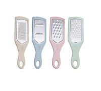 USHOBE Ensemble de 4 Râpes Manuelles en Acier Inoxydable et Pp, Outil Cuisine Pratique pour Trancher Gingembre et Carottes, Design Créatif pour Usage Quotidien à Couleur Aléatoire
