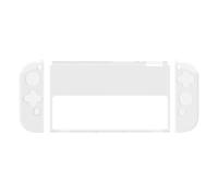 USHOBE Étui en plastique pour Switch OLED 7 pouces Coque protectrice rigide PC TPU Accès facile boutons ports Console et manette Housse transport pour gaming