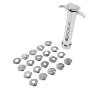 USHOBE Extrudeuse D'argile en Acier Inoxydable Légère et Facile à Nettoyer, 2 Ensembles avec Moules à Embouts, Outil Manuel pour Atelier et Enseignement