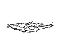 USHOBE Filet D'arrimage pour Kayak avec Crochets, 40x40cm en Nylon Noir | Rangement Polyvalent, Installation Rapide, Retrait Facile, pour Sit On Top Kayak et Bateau, Activités Extérieures