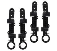 USHOBE Fixation Anti-Projections de Boue en Plastique Vélo Arrière 4pcs Garde-Boue Noir Haute Résistance, Installation Facile Accessoire Pratique pour Vélos Pliants et VTT