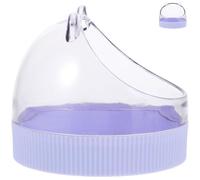 USHOBE Gamelle pour Hamster et Chinchilla en Acrylique Lavande, Bol Compact pour Nourriture et Eau, Accessoires pour Cage d'animaux Domestiques en Milieu Domestique