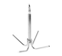 USHOBE Grappin en Acier Inoxydable à 4 Griffes pour Bateau et Yacht | Ancre Marine Argentée, Forte Adhérence, Résistante la Corrosion, pour Kayak sur Rivage