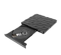 USHOBE Graveur DVD Externe USB 3.0 Type C Noir en Plastique, Compatible Netbook et Ordinateur Tout-en-Un, Fonction Plug and Play Sauvegarde de Données Rapide