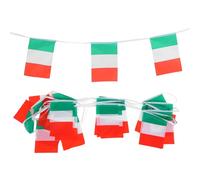USHOBE Guirlande De Fanions Italiens Polyester Pour Fans Décorations Stades Intérieurs Avec Options Polyvalentes Et Couleurs