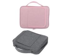 USHOBE Housse Biblique en Polyester avec Poignée et Support, Lot de 2 Pièces pour Rangement Sécurisé, Lecture Mains Libres et Protection Lors des Consultations Bibliques ou Déplacements