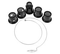 USHOBE Loupe D'inspection D'horloger avec Clip Noir, Loupe Oculaire pour Bijoux, Multiple Grossissement 3X à 20x, Pratique et Légère pour Réparation Montre et Bijouterie