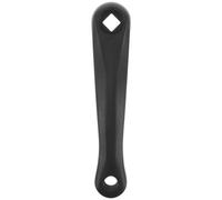 USHOBE Manivelle de Vélo à Emmanchement Carré en Alliage D'aluminium Noir, Résistance la Corrosion, Espacement 152mm, Compatible Vélos Urbains et Fat Bikes