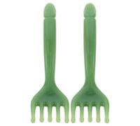 USHOBE Masseur de Crâne à Cinq Griffes Design Ergonomique Compact, Routine Bien-être Quotidienne en Résine Verte 2pcs pour Massage du Cuir Chevelu, Détente du Cou Mâchoire