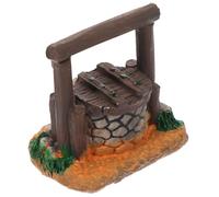 USHOBE Modèle Miniature de Puits d'eau Ancien en Résine, Décor Réaliste | Ornement de Micro-paysage pour Maison Miniature et Projet Diy, Surface Lisse, Finition Soignée