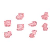 USHOBE Moule à Biscuits 3d Animaux Forêt en Plastique Réutilisable et Portable, 8 Pièces, pour Pâtisserie Créative et Décoration Gourmande