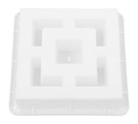 USHOBE Moule à Briques en Plastique Blanc pour Béton Motif Ancien, Facile à Utiliser et Nettoyer, pour Fabriquer des Fenêtres à Croisillons en Terrasse ou Balcon