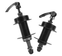 USHOBE Moyeu de Vélo VTT à Dégagement Rapide, 32 Trous, Fer Noir | Accessoire pour Frein à Disque, Usage et Arrière, Léger et Portable, pour Roue de Bicyclette