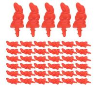 USHOBE Nez de Bonhomme de Neige Forme Carotte en Plastique 80 Pièces | Aspect Réaliste Orange-rouge, Adapté aux Enseignants et Artisans, pour Décorations Hivernales