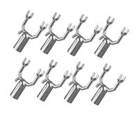 USHOBE Outils de Formation des Plantes Lot de 8 Supports en Aluminium en Forme de Y pour Branches d'arbres fruitiers Argent, Protection Contre la Pression de la Neige pour Jardins et