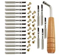 USHOBE Outils de Réglage Lyre Harpe Chevilles Métalliques 20 Pièces avec Vis et Rivets pour Musiciens