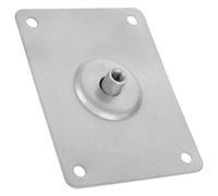 USHOBE Plaque de Support pour Pad de Batterie, Plaque D’assemblage Percussion en Métal Argenté, Style Rectangle Encastré Courbé, Assemblage Facile, Stabilité, pour Pad D'entraînement