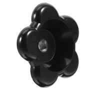 USHOBE Poignée de Valve en Bakélite Noire Design et Forme Fleur, Actionneur à Volant de Vanne pour Applications Industrielles et Commerciales, Rotation Fluide et Économie D'effort