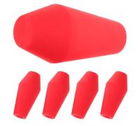 USHOBE Pointes de Flèches en Caoutchouc Rouge Remplacement Sûr et Résistant 5 Pièces pour Tir à l'arc Adaptées à Tous Âges pour Entraînement Extérieur et Jeux