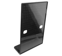 USHOBE Porte-panneau Incliné en Plastique Ps Multi-usage Surface Lisse, Étagère de L pour Affichage de Menu Lors de Conférences et Bureaux